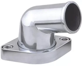 Trans-Dapt Performance 15deg Swivel Style Water Neck; O-Ring SealSB and BB Chevy V8- Polished ALUMINUM