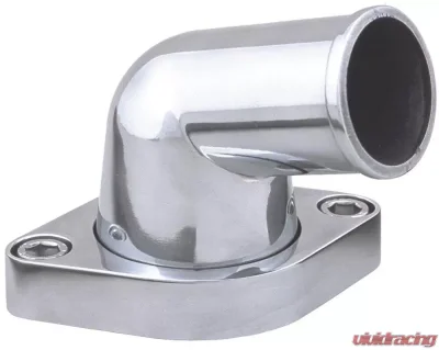 Trans-Dapt Performance 15deg Swivel Style Water Neck; O-Ring SealSB and BB Chevy V8- Polished ALUMINUM - 6016