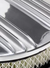 Trans-Dapt Performance Finned Aluminum OVAL Air Cleaner Set; 2 x 12 x 8-3/8 in.; 5-1/8 in. Neck                                     - 6026 - Image 2