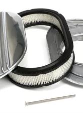 Trans-Dapt Performance Finned Aluminum OVAL Air Cleaner Set; 2 x 12 x 8-3/8 in.; 5-1/8 in. Neck                                     - 6026 - Image 5