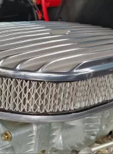 Trans-Dapt Performance Finned Aluminum Oval Air Cleaner Kit 12 X 2 in. Paper Element- Full Finned Style                                     - 6047 - Image 4