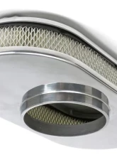 Trans-Dapt Performance Finned Aluminum Oval Air Cleaner; 15 X 2 Paper Element - Partially Finned                                     - 6048 - Image 3