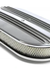 Trans-Dapt Performance Finned Aluminum Oval Air Cleaner; 15 X 2 Paper Element - Partially Finned                                     - 6048 - Image 2