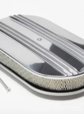 Trans-Dapt Performance Finned Aluminum Oval Air Cleaner; 15 X 2 Paper Element - Partially Finned                                     - 6048 - Image 4