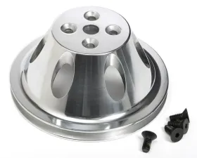 Trans-Dapt Performance WATER PUMP Pulley; 1 Groove; 55-68 CHEVROLET 283-350; SHORT W/P- Pol. ALUMINUM Chevrolet