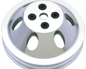 Trans-Dapt Performance WATER PUMP Pulley; 2 Groove; 55-68 CHEVROLET 283-350; SHORT W/P- Pol. ALUMINUM Chevrolet
