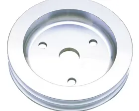 Trans-Dapt Performance CRANKSHAFT Pulley; 2 Groove; 55-68 CHEVROLET 283-350; SHORT W/P- Pol. ALUMINUM Chevrolet