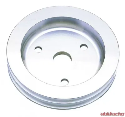 Trans-Dapt Performance CRANKSHAFT Pulley; 2 Groove; 55-68 CHEVROLET 283-350; SHORT W/P- Pol. ALUMINUM Chevrolet - 6053