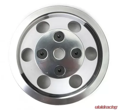 Trans-Dapt Performance WATER PUMP Pulley; 2 Groove; 69-85 CHEVROLET 283-350; LONG W/P- Pol. ALUMINUM Chevrolet - 6055