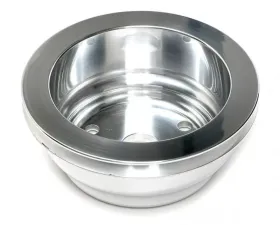 Trans-Dapt Performance CRANKSHAFT Pulley; 1 Groove; 69-85 CHEVROLET 283-350; LONG W/P- Pol. ALUMINUM Chevrolet