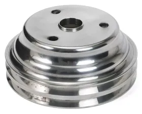 Trans-Dapt Performance CRANKSHAFT Pulley; 2 Groove; 69-85 CHEVROLET 283-350; LONG W/P- Pol. ALUMINUM Chevrolet
