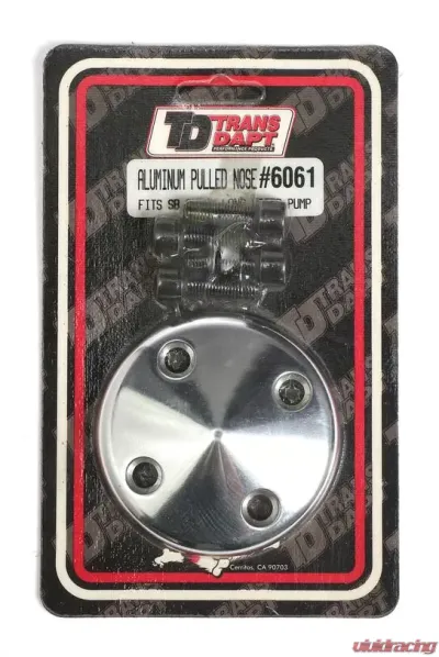 Trans-Dapt Performance WATER PUMP Pulley NOSE; Groove; 69-85 CHEVROLET 283-350; LONG W/P- Pol. ALUMINUM Chevrolet - 6061