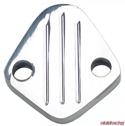 Trans-Dapt Performance FUEL PUMP BLOCK-OFF; BB Chevy 396-454, V6 (1-3/4 in.); PINSTRIPES-ALUMINUM Chevrolet - 6065