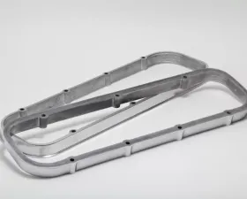 Trans-Dapt Performance Valve Cover Spacers; BB Chevy 396-502 V8 1965-95; 1 in. Tall- Polished Aluminum