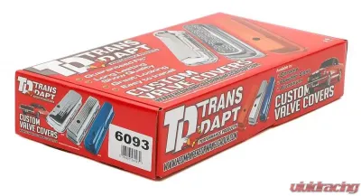 Trans-Dapt Performance BEVELED EDGE, Aluminum Valve Covers; TALL; FLAMES; 1958-1986 SB CHEVROLET Chevrolet - 6093