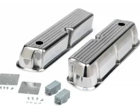 Trans-Dapt Performance VALVE COVERS ALUMINUM FORD 289-351W BALL MILLED