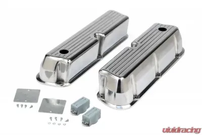Trans-Dapt Performance VALVE COVERS ALUMINUM FORD 289-351W BALL MILLED - 6109