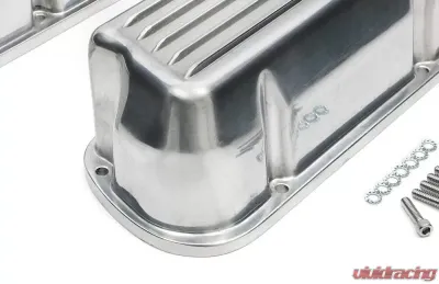Trans-Dapt Performance VALVE COVERS ALUMINUM FORD 289-351W FINNED TALL - 6115