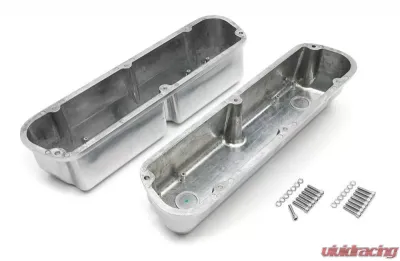 Trans-Dapt Performance VALVE COVERS ALUMINUM FORD 289-351W FINNED TALL - 6115