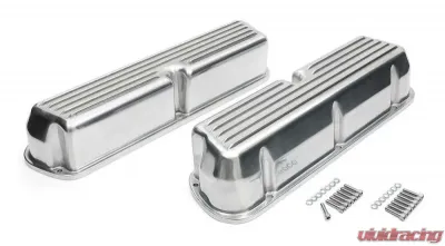 Trans-Dapt Performance VALVE COVERS ALUMINUM FORD 289-351W FINNED TALL - 6115
