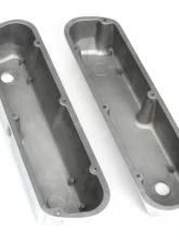 Trans-Dapt Performance TALL VALVE COVERS; SB FORD; FINNED; POLISHED ALUMINUM- WITH HOLES                                     - 6117 - Image 2