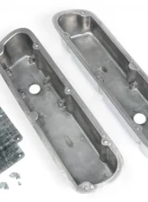 Trans-Dapt Performance SHORT VALVE COVERS; SB FORD; PLAIN POLISHED ALUMINUM- WITH HOLES                                     - 6118 - Image 2