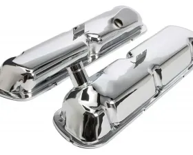 Trans-Dapt Performance VALVE COVERS CHR. MUSTANG 289-302 with BREATHER TUBE