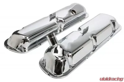Trans-Dapt Performance VALVE COVERS CHR. MUSTANG 289-302 with BREATHER TUBE - 6378