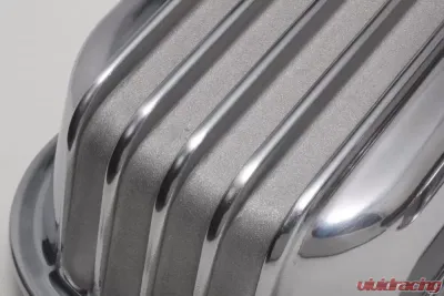 Trans-Dapt Performance Finned Aluminum Valve Covers With Hole; Pontiac 326-455 V8S 1959-79 - 6613