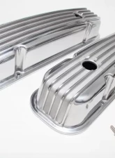 Trans-Dapt Performance Finned Aluminum Valve Covers With Hole; Pontiac 326-455 V8S 1959-79                                     - 6613 - Image 4