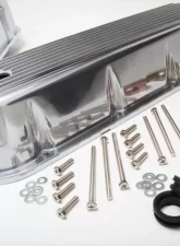 Trans-Dapt Performance Finned Aluminum Valve Covers With Hole; BB Chevy 396-502 V8S 1965-95                                     - 6615 - Image 4