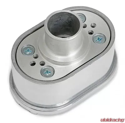 Trans-Dapt Performance Finned Aluminum Push-In Breather; Fits Covers With 1.25 in. HolesPolished/Satin - 6617