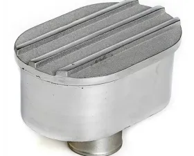 Trans-Dapt Performance Finned Aluminum Push-In Breather; Fits Covers With 1.25 in. HolesPolished/Satin