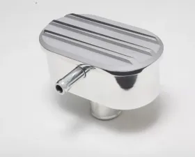 Trans-Dapt Performance Finned Aluminum PCV Push-In Breather For 1-1/4 in. Holes-Polished/Satin