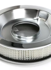 Trans-Dapt Performance Finned Aluminum ROUND Air Cleaner Set; 3 in. Tall, 14 in. Dia., 5-1/8 in. Neck                                     - 6706 - Image 3
