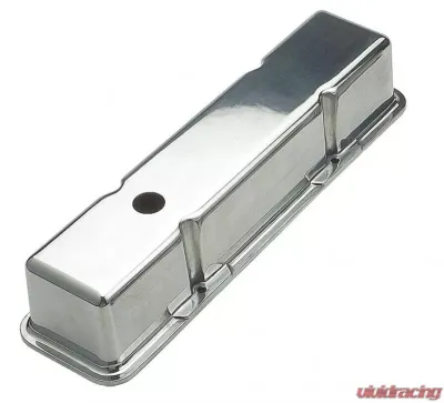 Trans-Dapt Performance Polished Aluminum Valve Covers; TALL; PLAIN- 1958-1986- SB CHEVROLET 283-350 Chevrolet - 6722