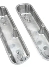Trans-Dapt Performance TALL VALVE COVERS; SB FORD; PLAIN POLISHED ALUMINUM- NO HOLES                                     - 6726 - Image 2