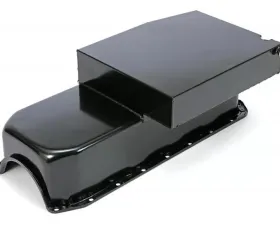 Trans-Dapt Performance SB CHEVY ('55-79) CLAIMER OIL PAN 283-400 8QT DRIVERS SIDE DIPSTICK- BLACK