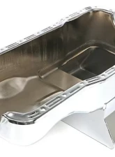 Trans-Dapt Performance SB FORD OIL PAN 1965-1987 260-289-302 7QT FRONT SUMP CHROME                                     - 7416 - Image 2