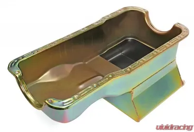 Trans-Dapt Performance SB FORD OIL PAN 1965-1987 260-289-302 7QT FRONT SUMP ZINC - 7417