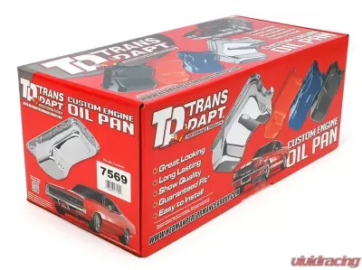 Trans-Dapt Performance SB Chevy 283-400 (55-79) Oil Pan (6 Qt); 8-1/4 in. Deep; '62-67 Chevy II- BLACK Chevrolet Chevy II 1963-1967 - 7569