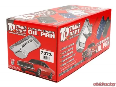 Trans-Dapt Performance 1966-Up Mopar 361-440 B and RB, 426 OEM-Style Oil Pan- Asphalt Black (7 Qt) - 7573