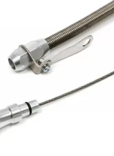 Trans-Dapt Performance Aluminum Oil Pan Dipstick; Braided Tube- 1965-90 BB Chevy 396-454 Chevrolet                                     - 8143 - Image 2