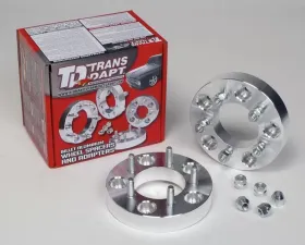 Trans-Dapt Performance 4 LUG Wheel Adapters;100mm WHEEL Dia;4.5 in. HUB Dia;12mmx1.5 (pr)-ALUMINUM