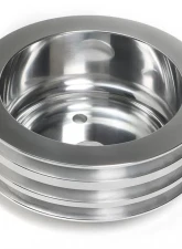 Trans-Dapt Performance CRANKSHAFT Pulley; 3 Groove; 55-68 CHEVROLET 283-350; LONG W/P- Pol. ALUMINUM Chevrolet Truck 1959 4.6L V8                                     - 6058 - Image 5