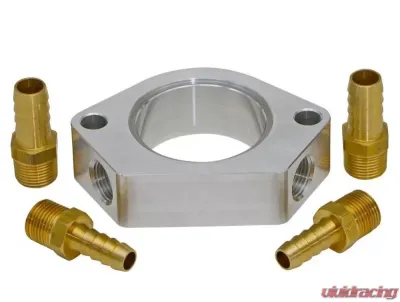 Trans-Dapt Performance 1 IN. BILLET WATER NECK RISER WITH 3/8 IN. NPT PORTS - 6104