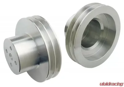 Trans-Dapt Performance WATER PUMP Pulley; 2 Groove; OLDSMOBILE 330-455- Mach. ALUMINUM - 6994