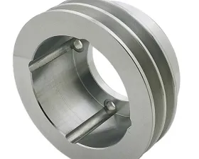 Trans-Dapt Performance CRANKSHAFT Pulley; 2 Groove; OLDSMOBILE 330-455- Mach. ALUMINUM