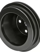 Trans-Dapt Performance ALUMINUM BB CHEVY WATER PUMP PULLEY; 2 GROOVE; LONG WATER PUMP- BLACK FINISH                                     - 7132 - Image 3