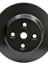 Trans-Dapt Performance ALUMINUM BB CHEVY WATER PUMP PULLEY; 2 GROOVE; LONG WATER PUMP- BLACK FINISH                                     - 7132 - Image 4